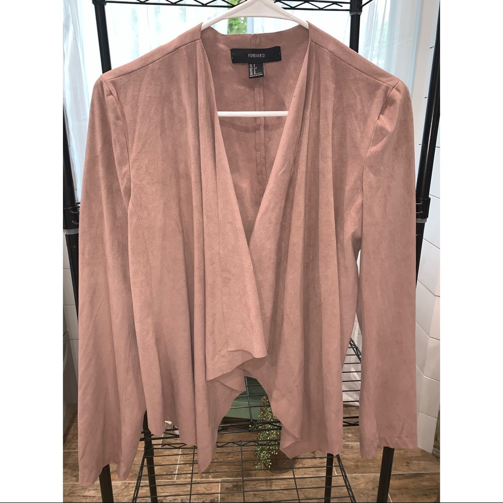 Suede Cardigan